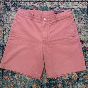 Vineyard Vines Salmon Coral‎ Pink Cotton Club Chino Shorts Size 34 Preppy Casual
